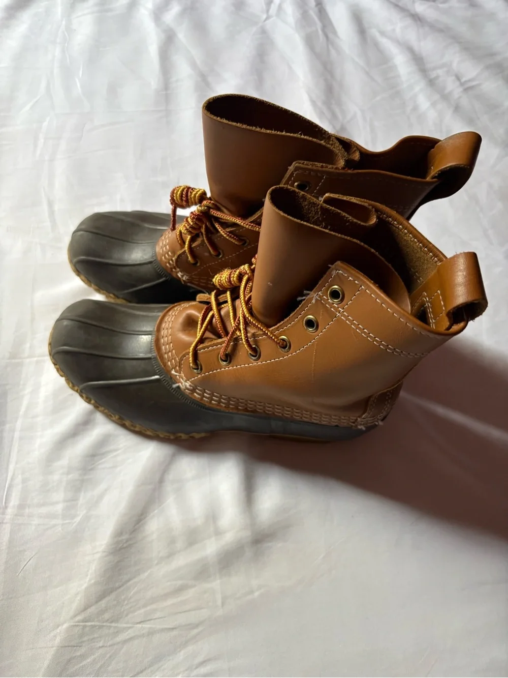 L.L. Bean Brown and Dark Brown Women’s Winter Duck Boots